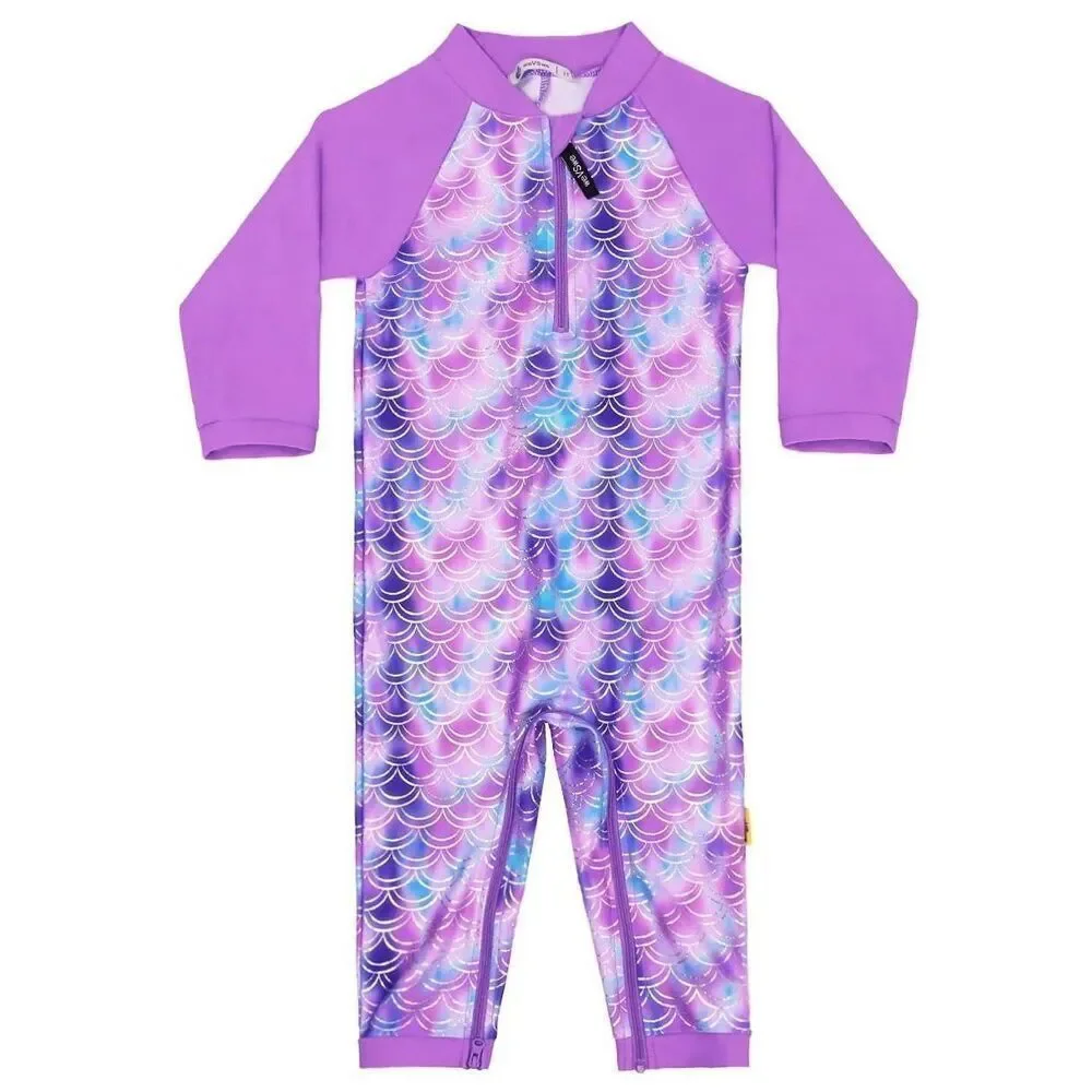 New Girls Purple Mermaid Swimsuit 12-18m